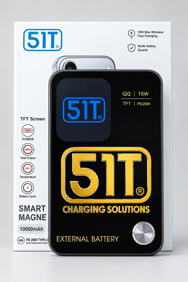 51T magnetic power bank retail packaging logo