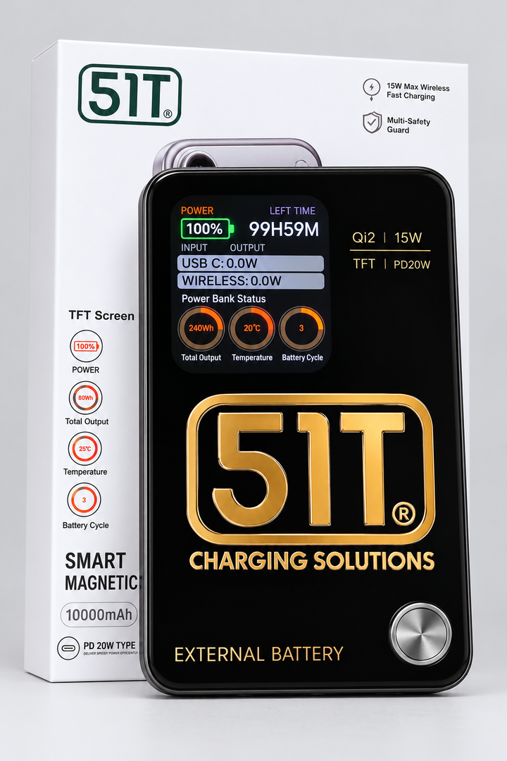 51T magnetic power bank retail packaging smart