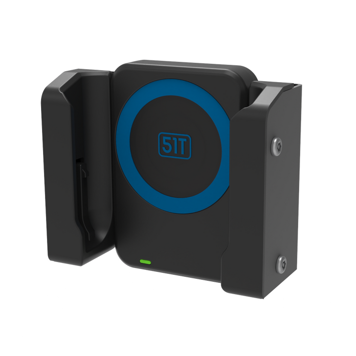 Wireless Magnetic Charging Cradle angled